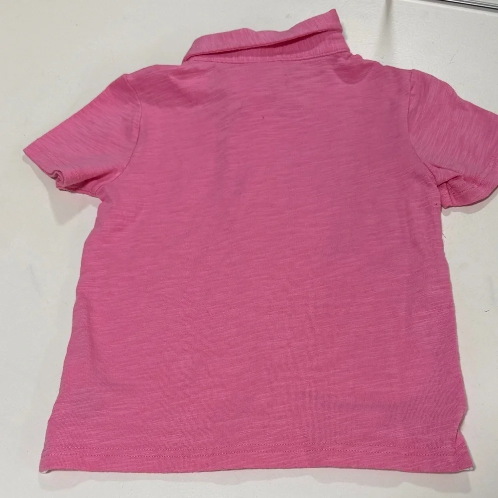 Janie and Jack Pink Kids Polo Shirt - Picture 5 of 6